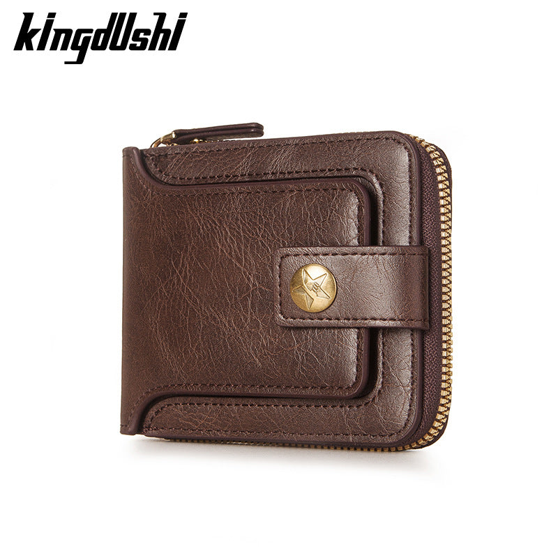 Horizontal Tri-Fold Multi Functional Men's Wallet