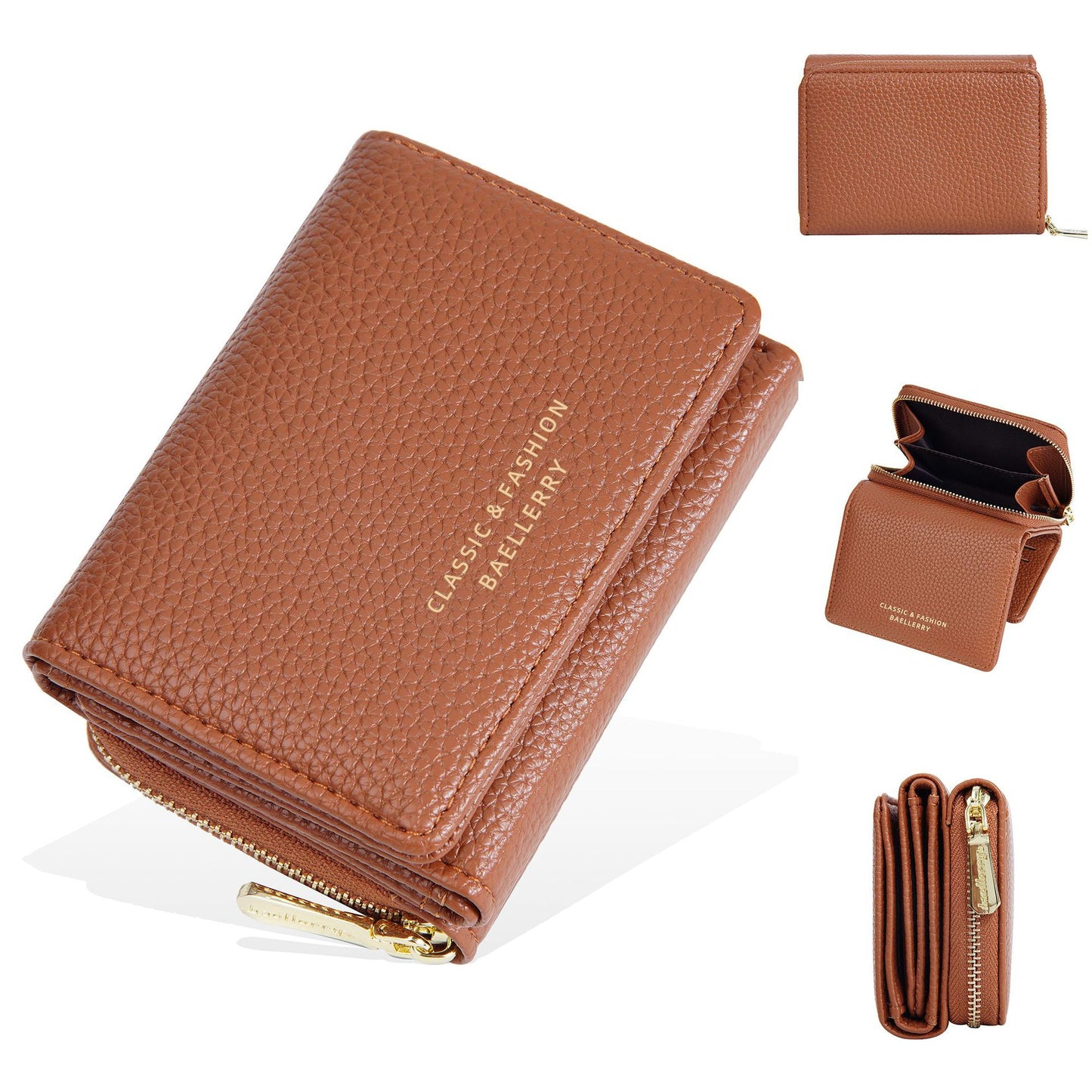 Japanese Style Tri-Fold Compact Women's Purse