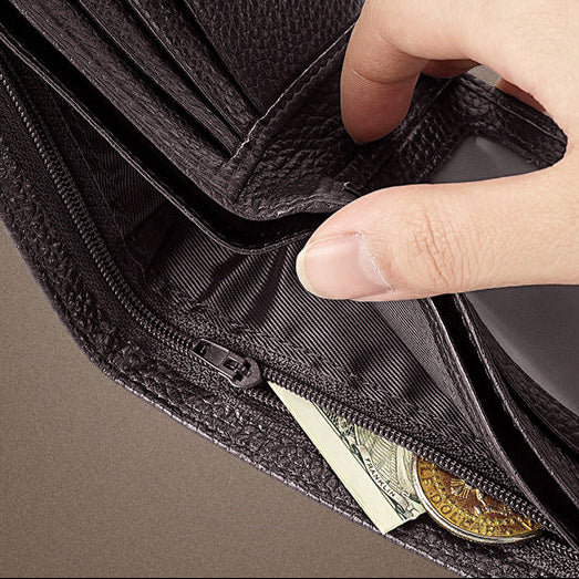 Horizontal Thin and Soft High End Men's Wallet