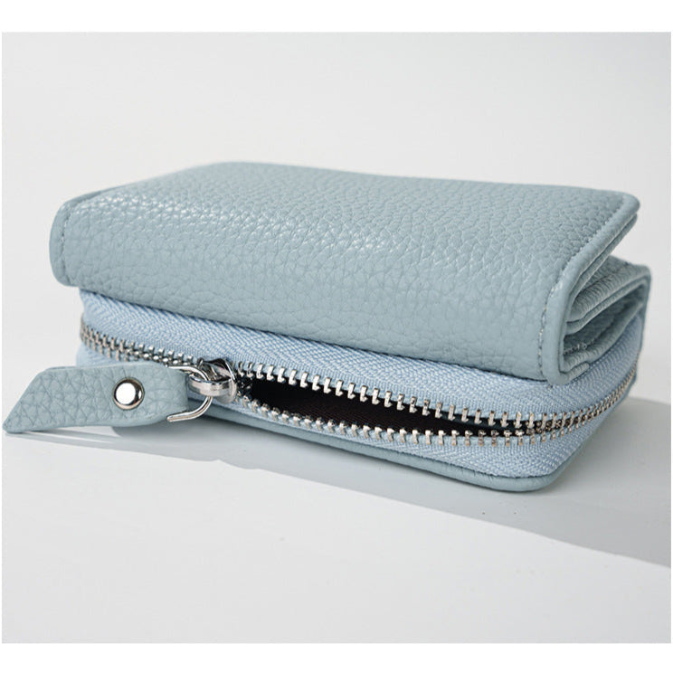 Multi-function High Quality Zipper Short Wallet for Women