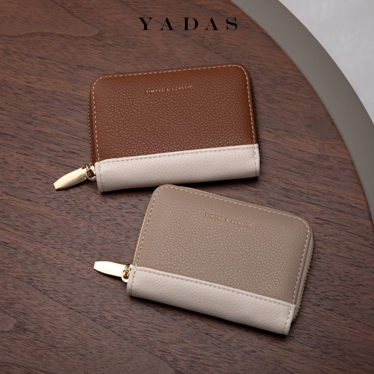 Compact Handy Wallet for Female with Zipper