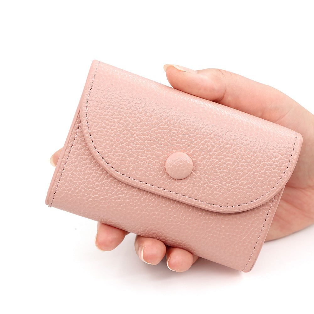 Minimalist PU Leather Card Holder Wallet | Compact Coin Purse with Multi Card Slots