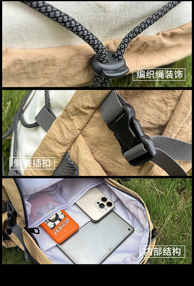 Lightweight Outdoor Hiking Backpack | Wear-Resistant Travel Backpack with Bungee Cord