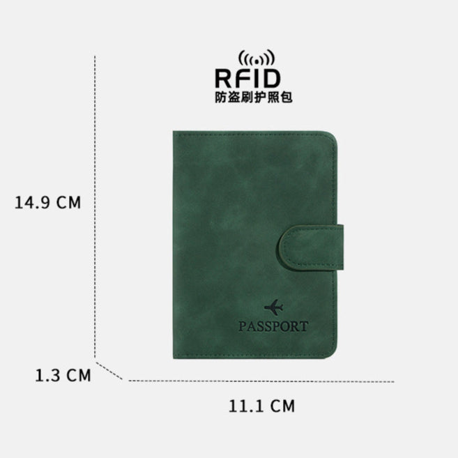 RFID Protected Multi Functional Passport Holder Wallet