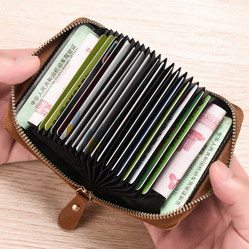 Multi card Holder Case With Zipper