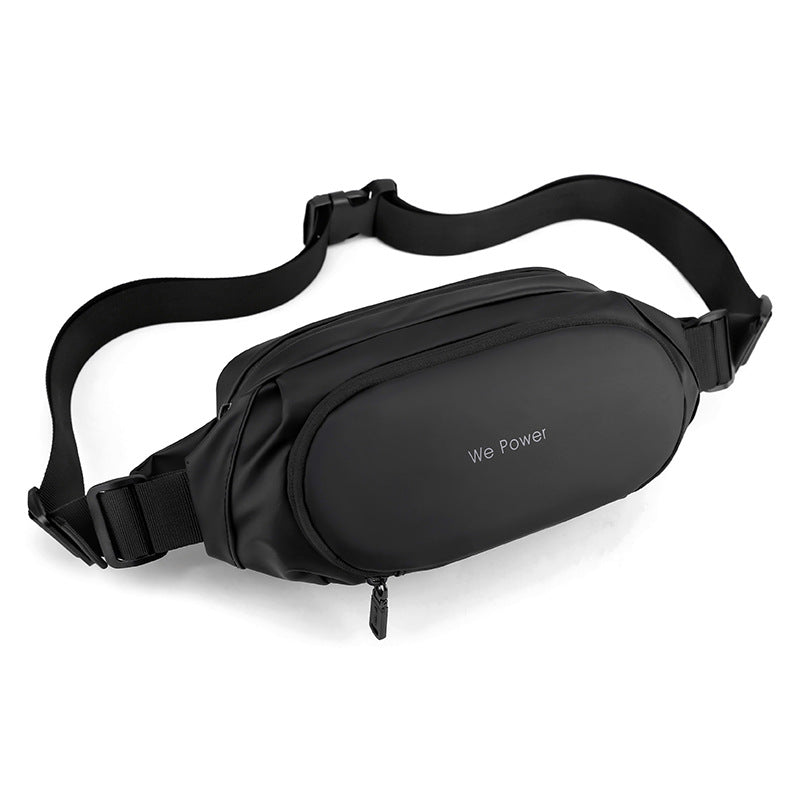 Mens Waterproof Waist Bag | Korean Style Crossbody Chest Bag for Travel & Outdoor