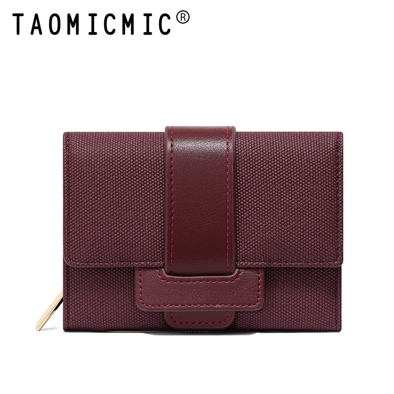 Tri Fold Handy Women's Wallet with Coin Chamber