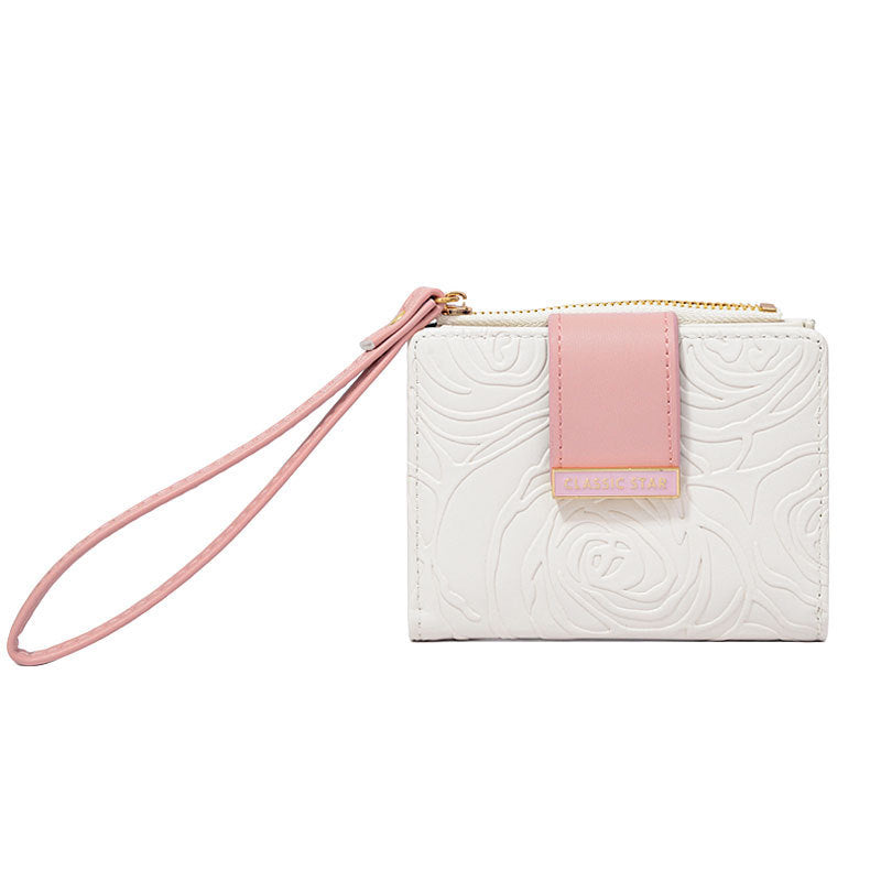 High-quality short zipper wallet for women