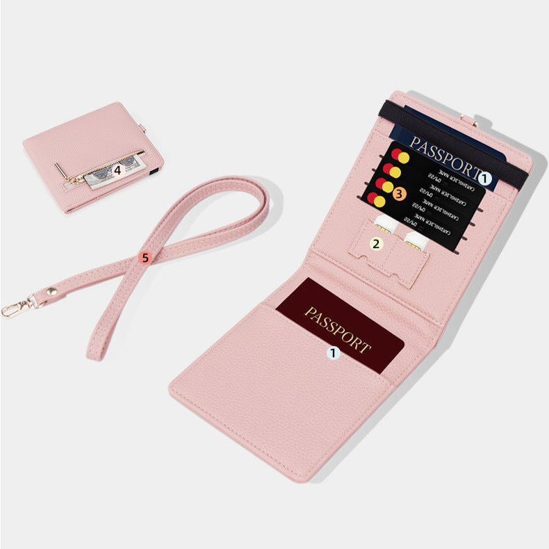 Portable Halter Neck multi Function Passport Holder