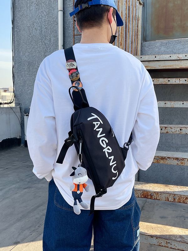 Trendy Large Capacity Crossbody Chest Bag for Men & Women | Waterproof Casual Sling Bag