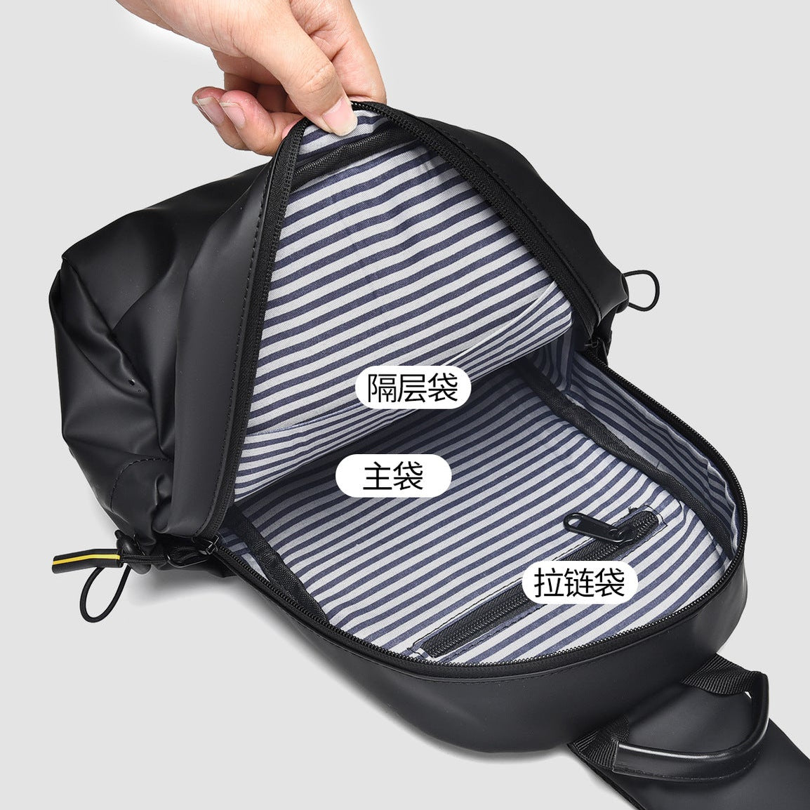 Large Capacity Biker Shoulder Crossbody Bag
