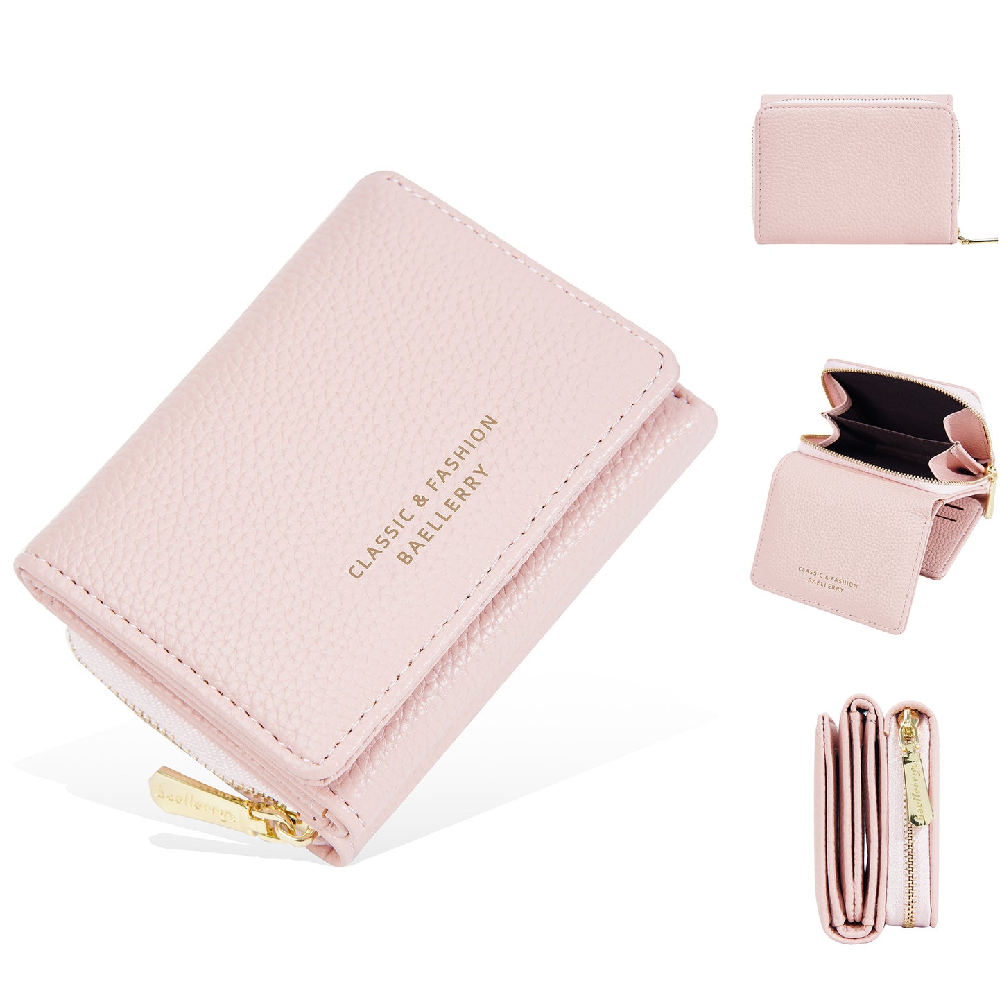 Japanese Style Tri-Fold Compact Women's Purse