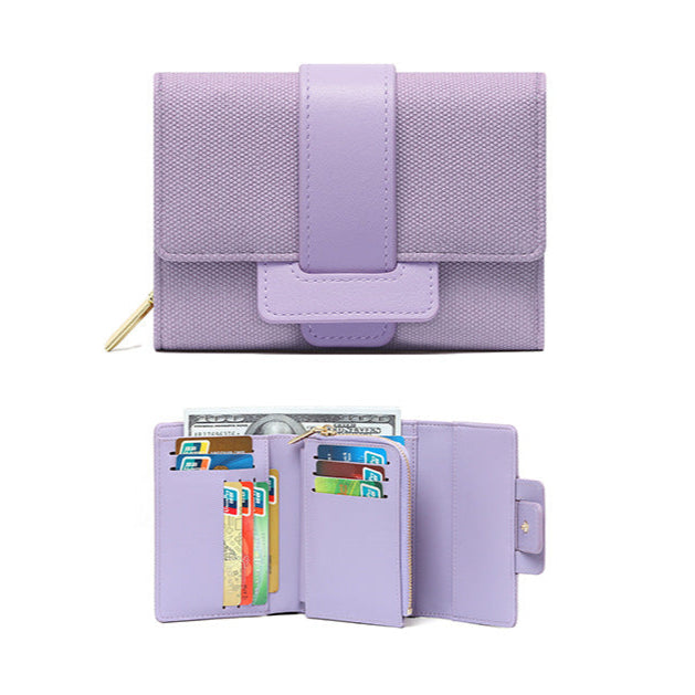 Tri Fold Handy Women's Wallet with Coin Chamber