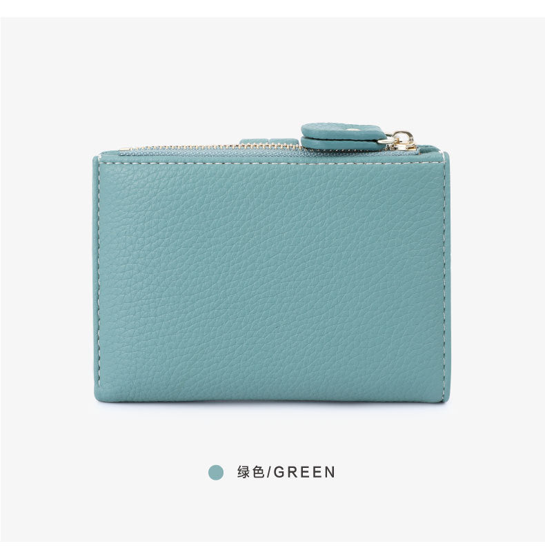 RFID Protected Lychee Pattern Clutch Wallet for Girls