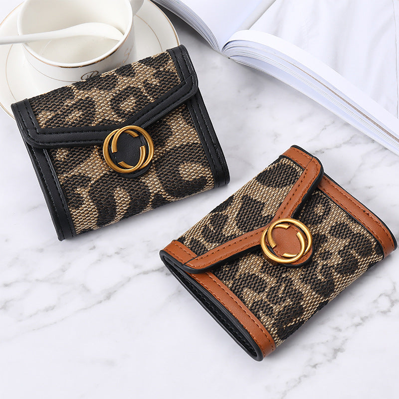 Multi Functional Retro Large Capacity High Quality Women's Short Wallet