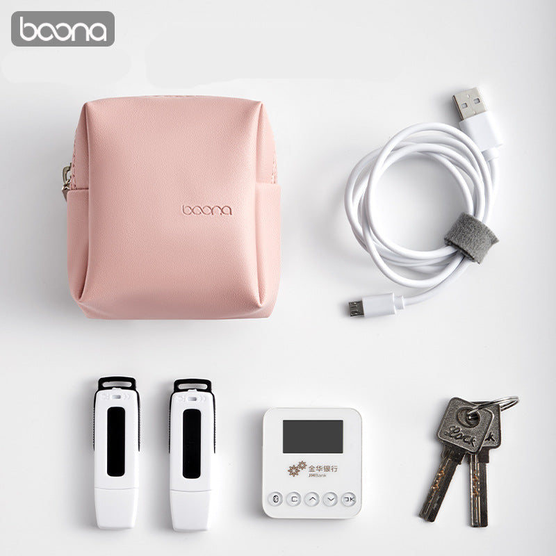 Baona PU Leather Mini Portable Multi Function Storage Bag
