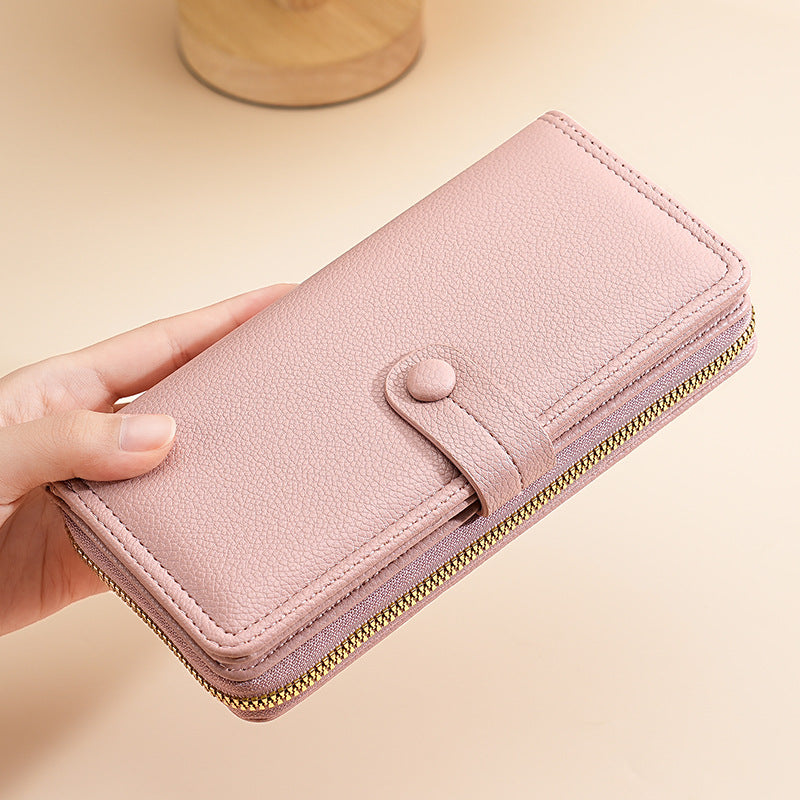 Multi Chambered Women's Long Buckle Wallet