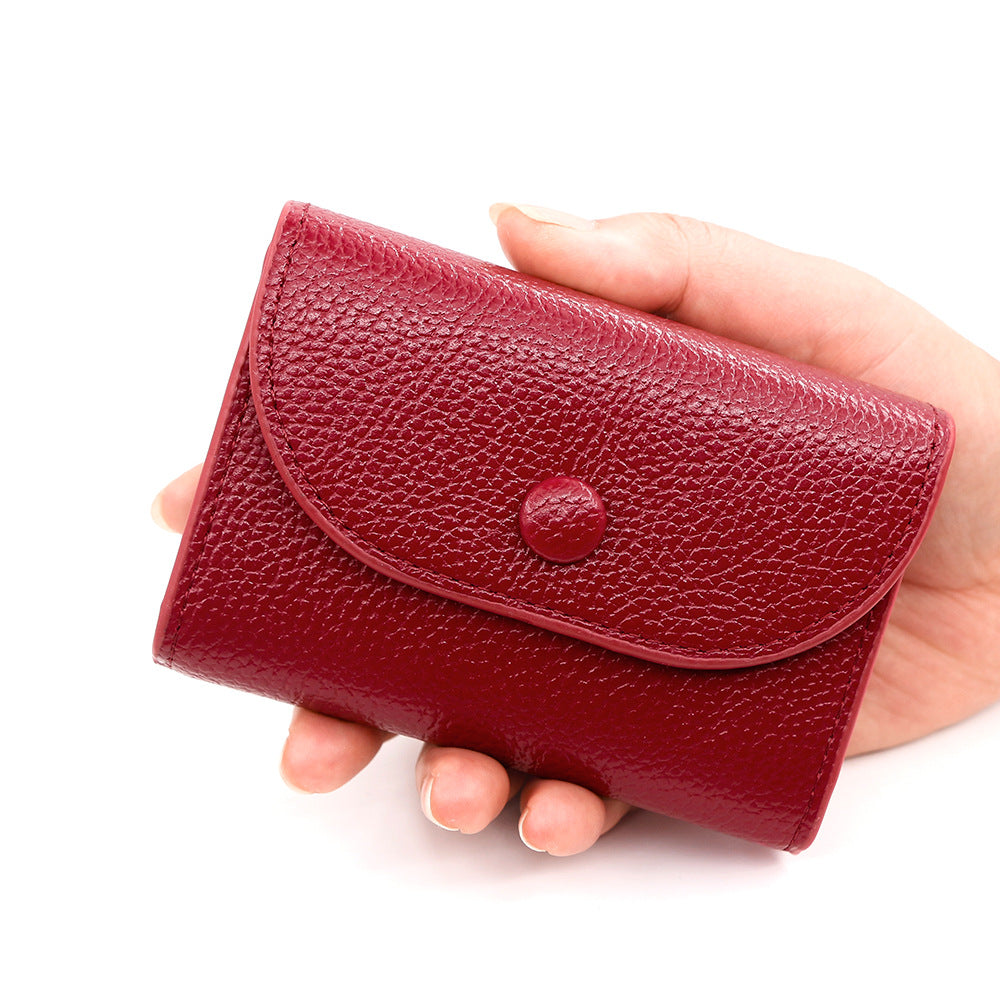 Minimalist PU Leather Card Holder Wallet | Compact Coin Purse with Multi Card Slots