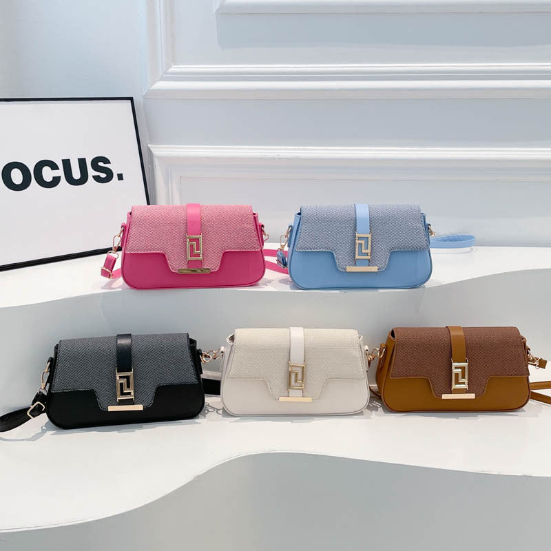 Womens Premium Saddle Crossbody Bag | Korean Style Small Shoulder Handbag