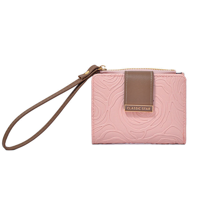 High-quality short zipper wallet for women