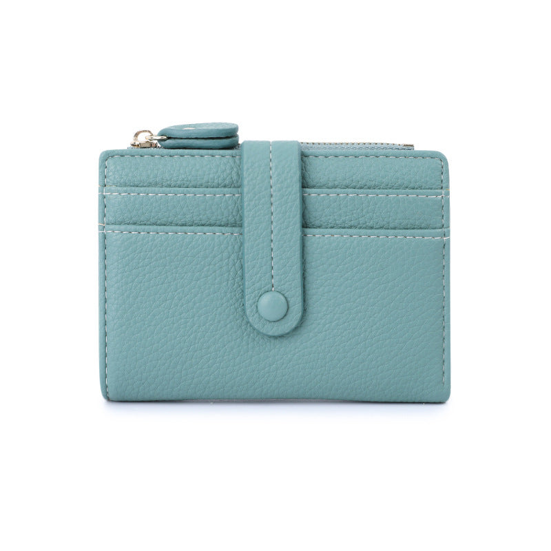 RFID Protected Lychee Pattern Clutch Wallet for Girls