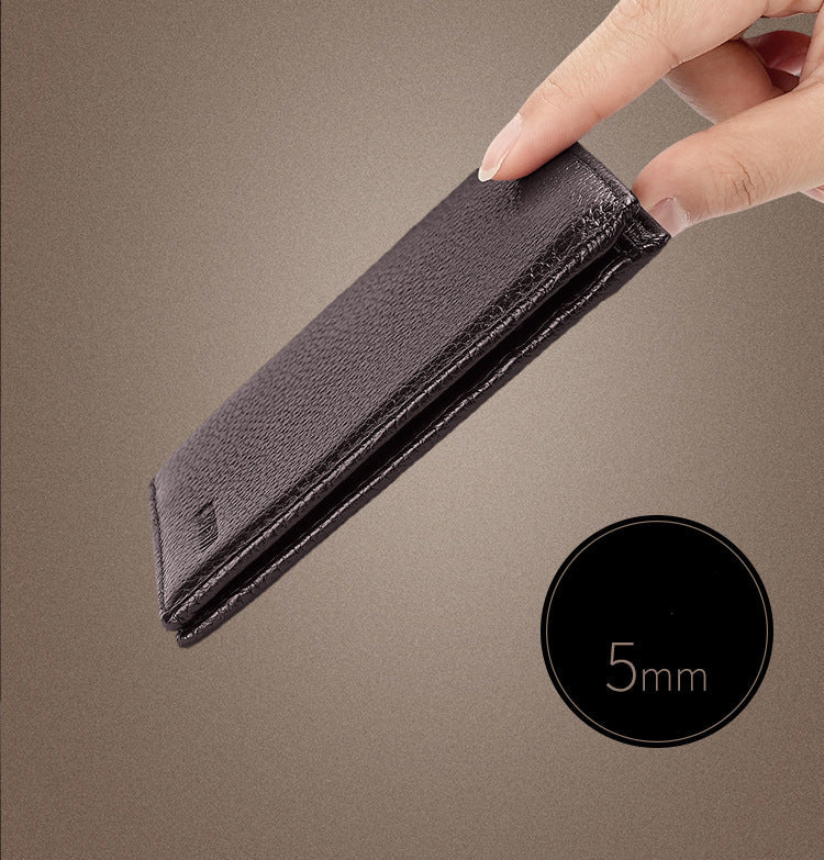 Horizontal Thin and Soft High End Men's Wallet