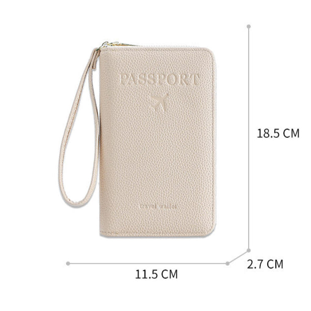 High Quality Multifunctional Passport Protective wallet with Zipper