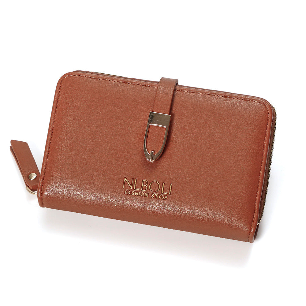 Large Capacity Daily Use High Quality Women's Zipper Wallet