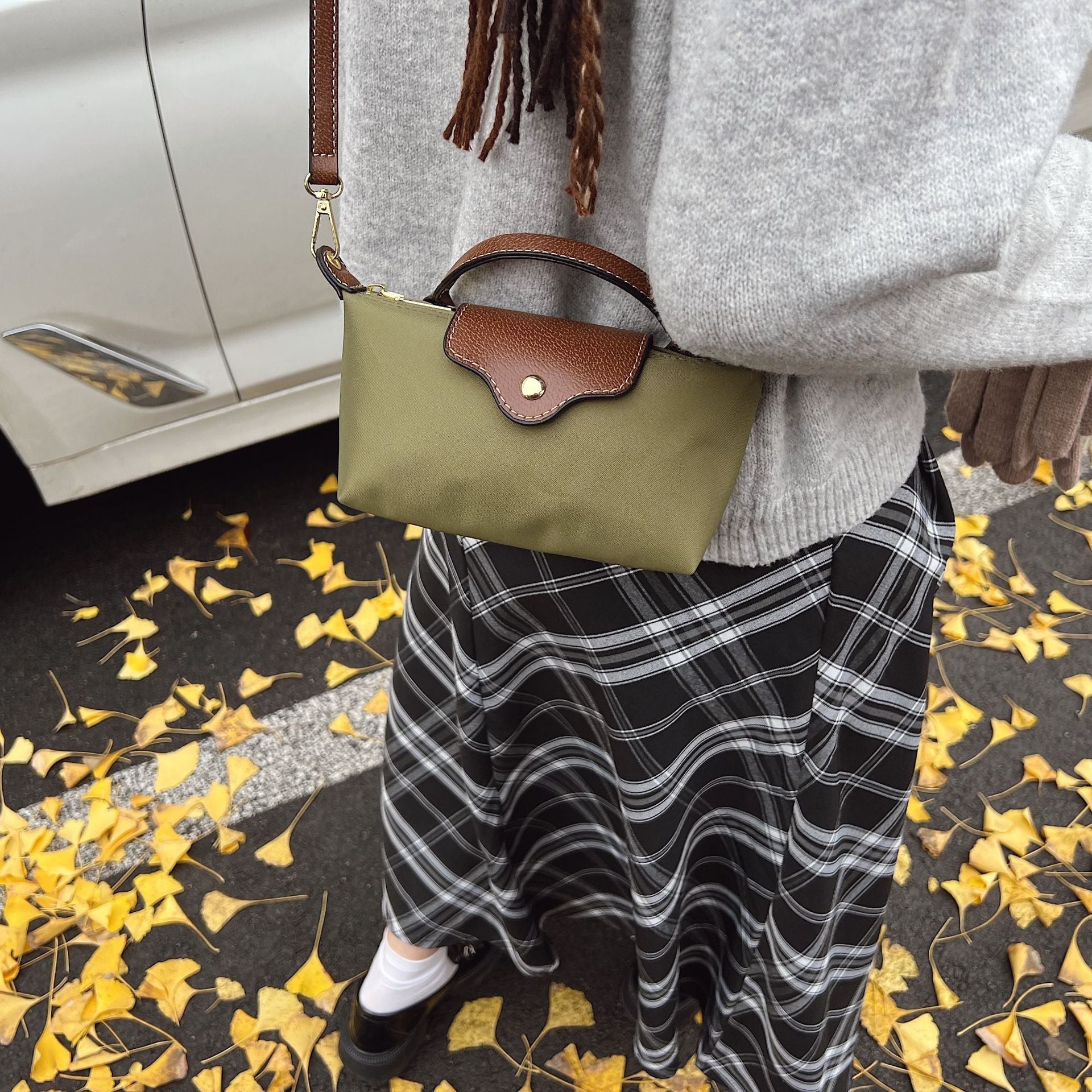 French Style High End Shoulder Crossbody dumpling Bag