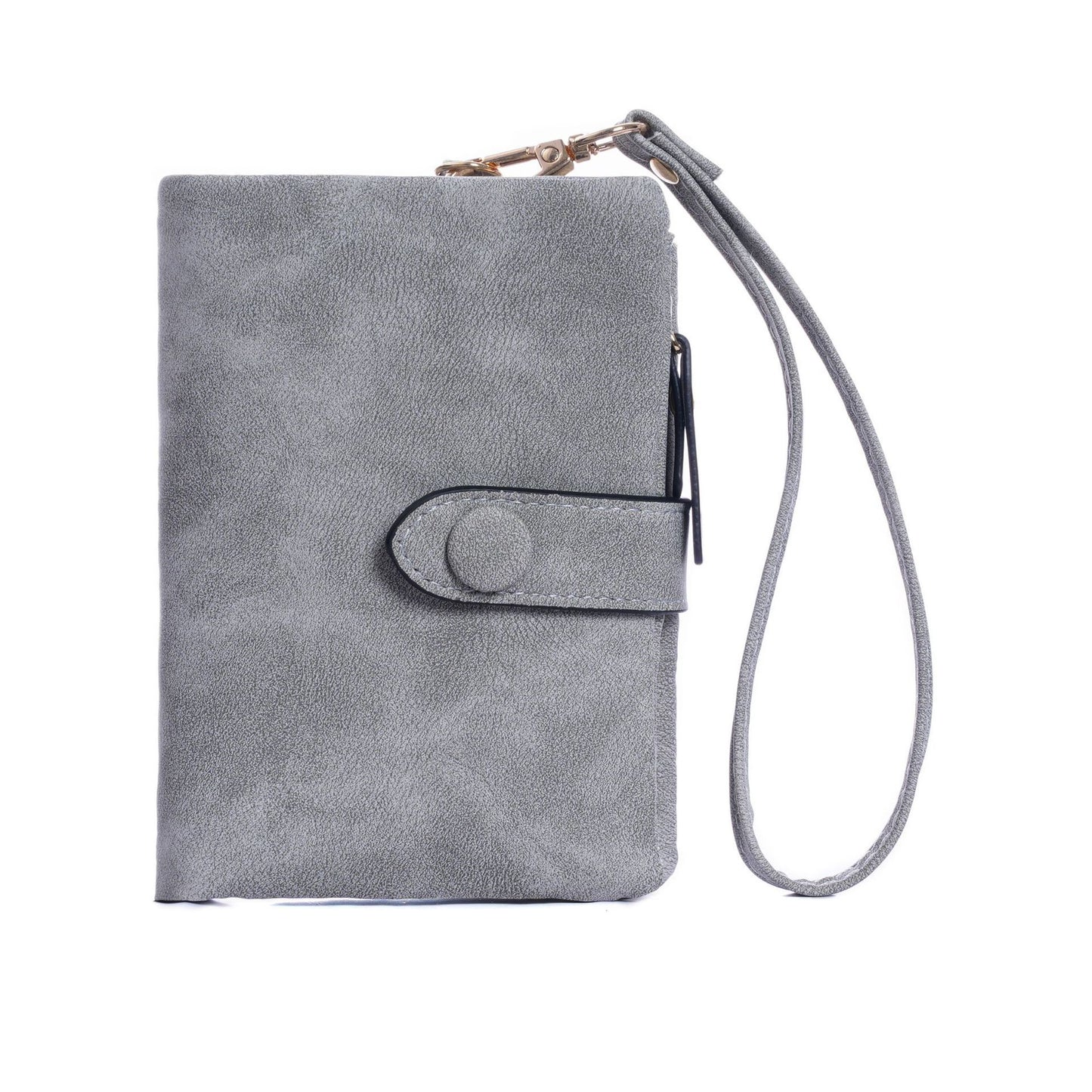 High Quality Buckle Hook Short Ladies Wallet