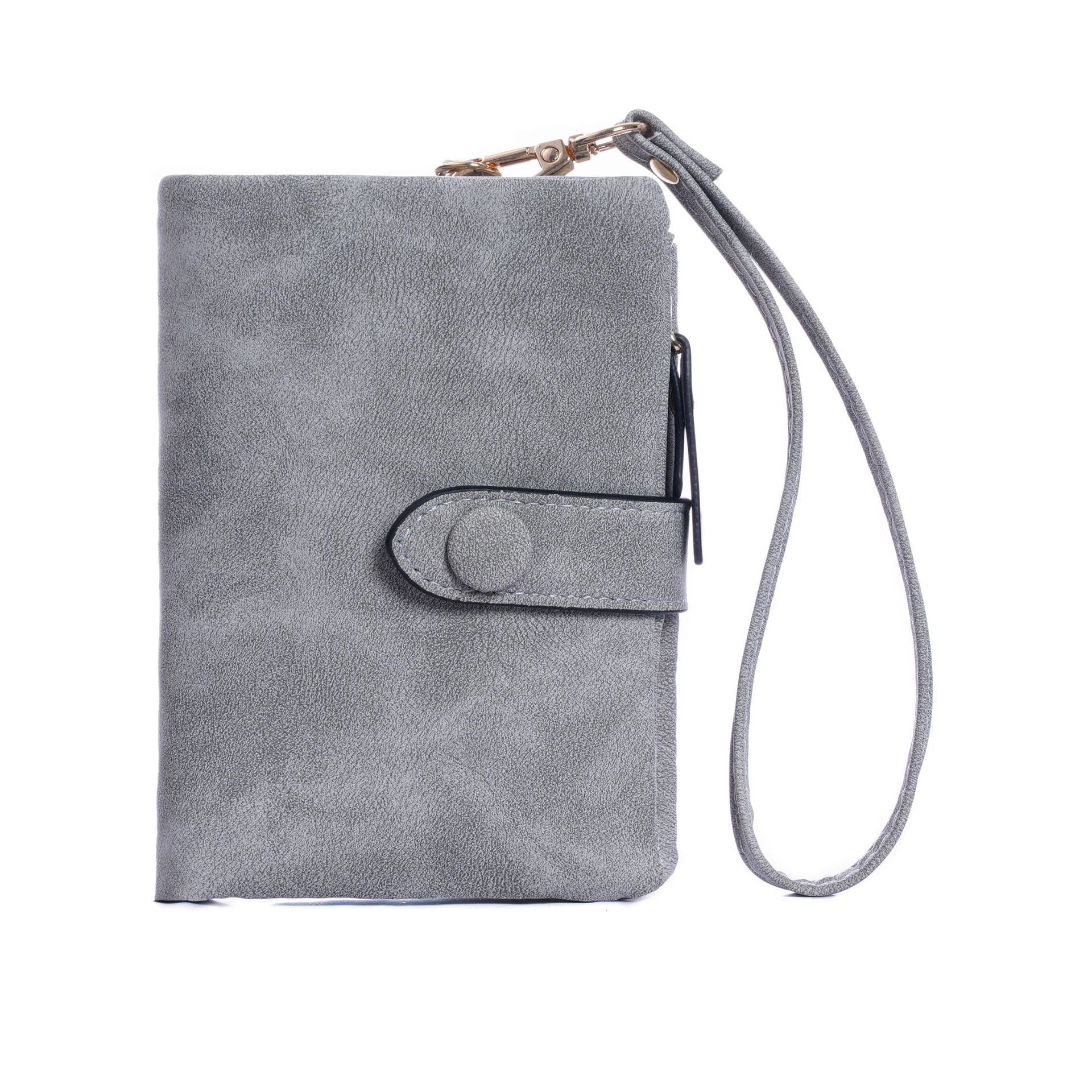 High Quality Buckle Hook Short Ladies Wallet