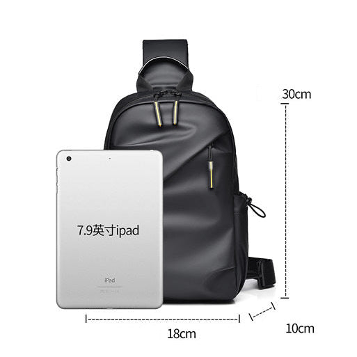 Large Capacity Biker Shoulder Crossbody Bag