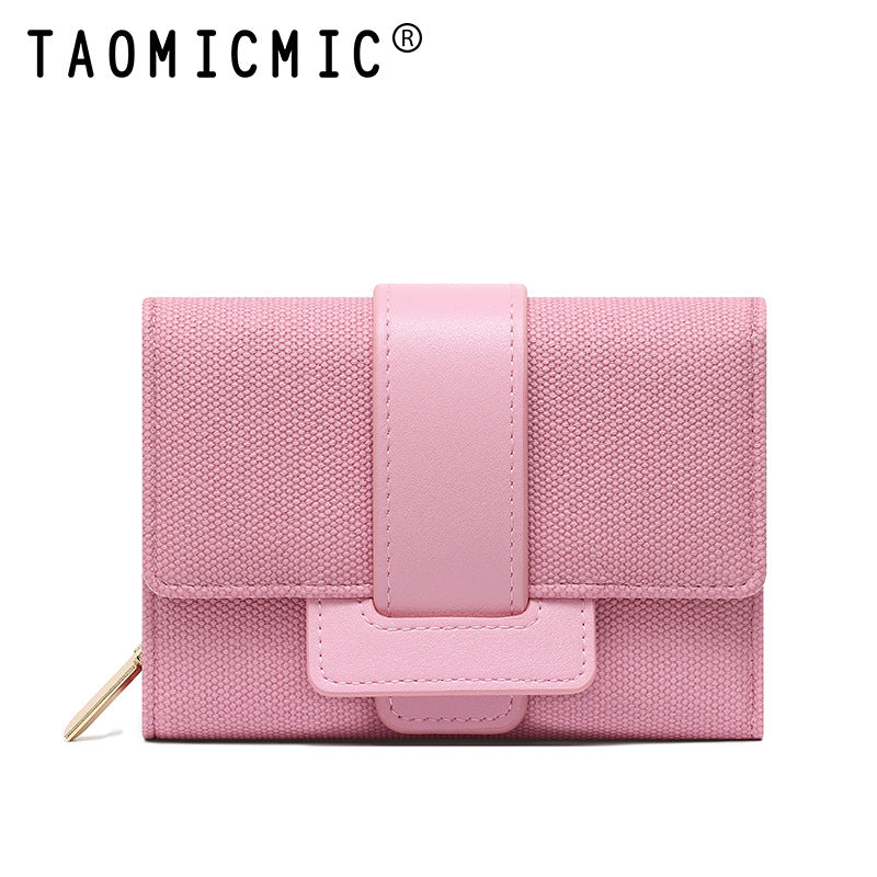 Tri Fold Handy Women's Wallet with Coin Chamber