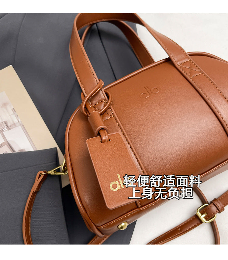 Luxury Womens Boston Handbag | Premium Retro Shoulder & Crossbody Pillow Bag