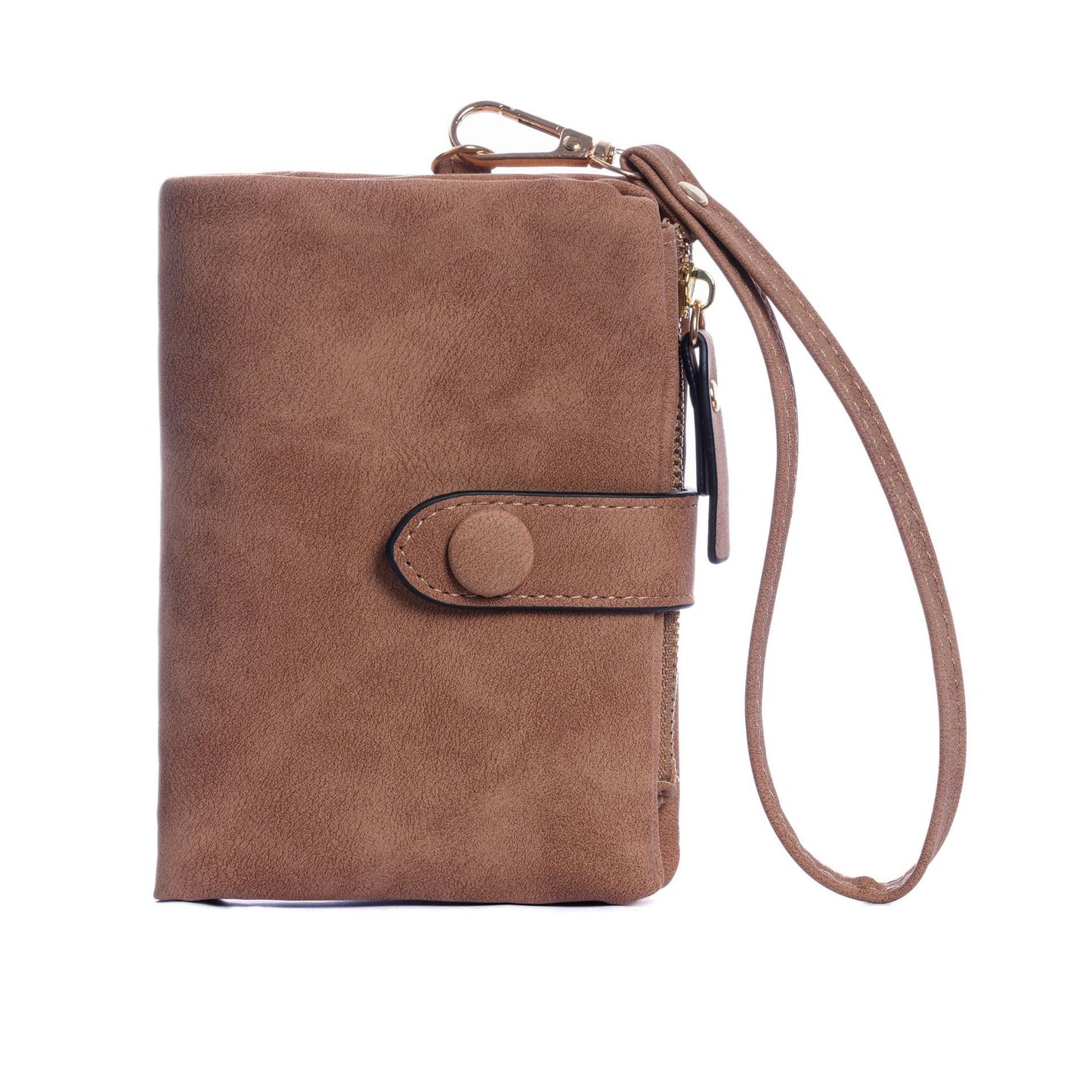 High Quality Buckle Hook Short Ladies Wallet
