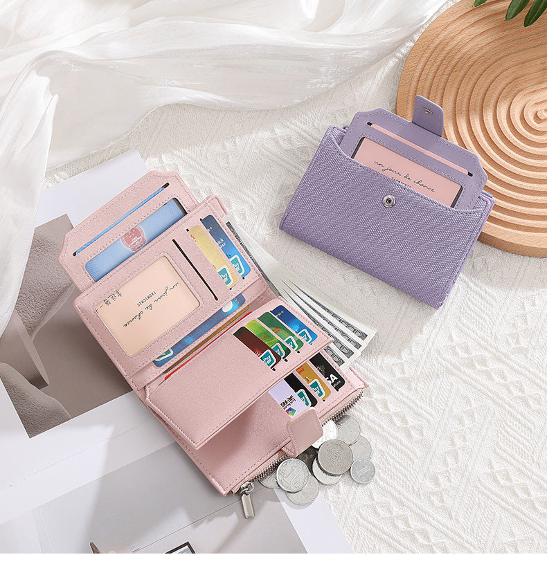 Canvas Pattern High End PU leather Women's Wallet