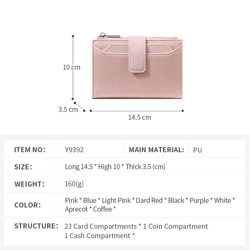 Canvas Pattern High End PU leather Women's Wallet