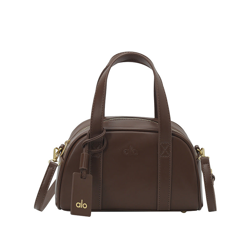 Luxury Womens Boston Handbag | Premium Retro Shoulder & Crossbody Pillow Bag