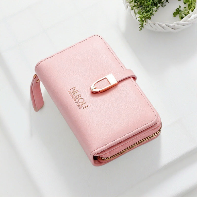 Large Capacity Daily Use High Quality Women's Zipper Wallet