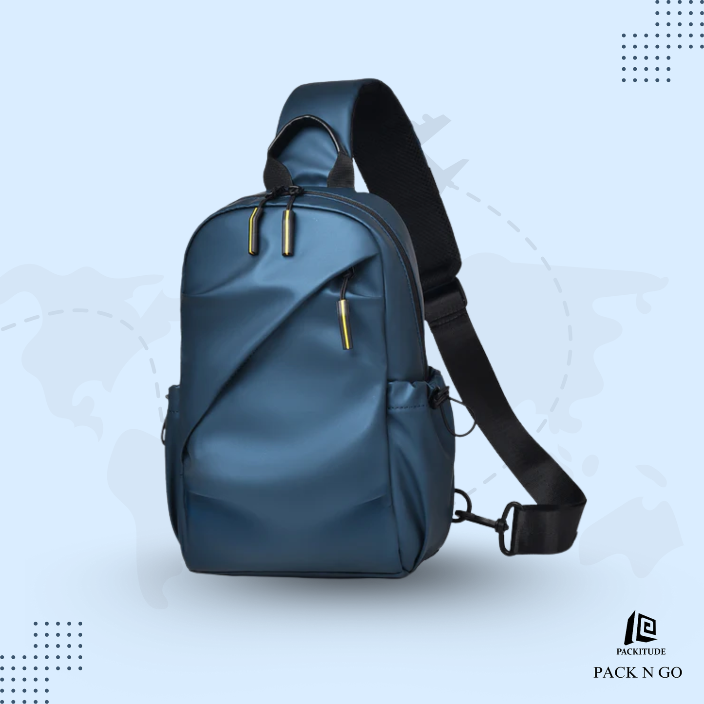 Large Capacity Biker Shoulder Crossbody Bag