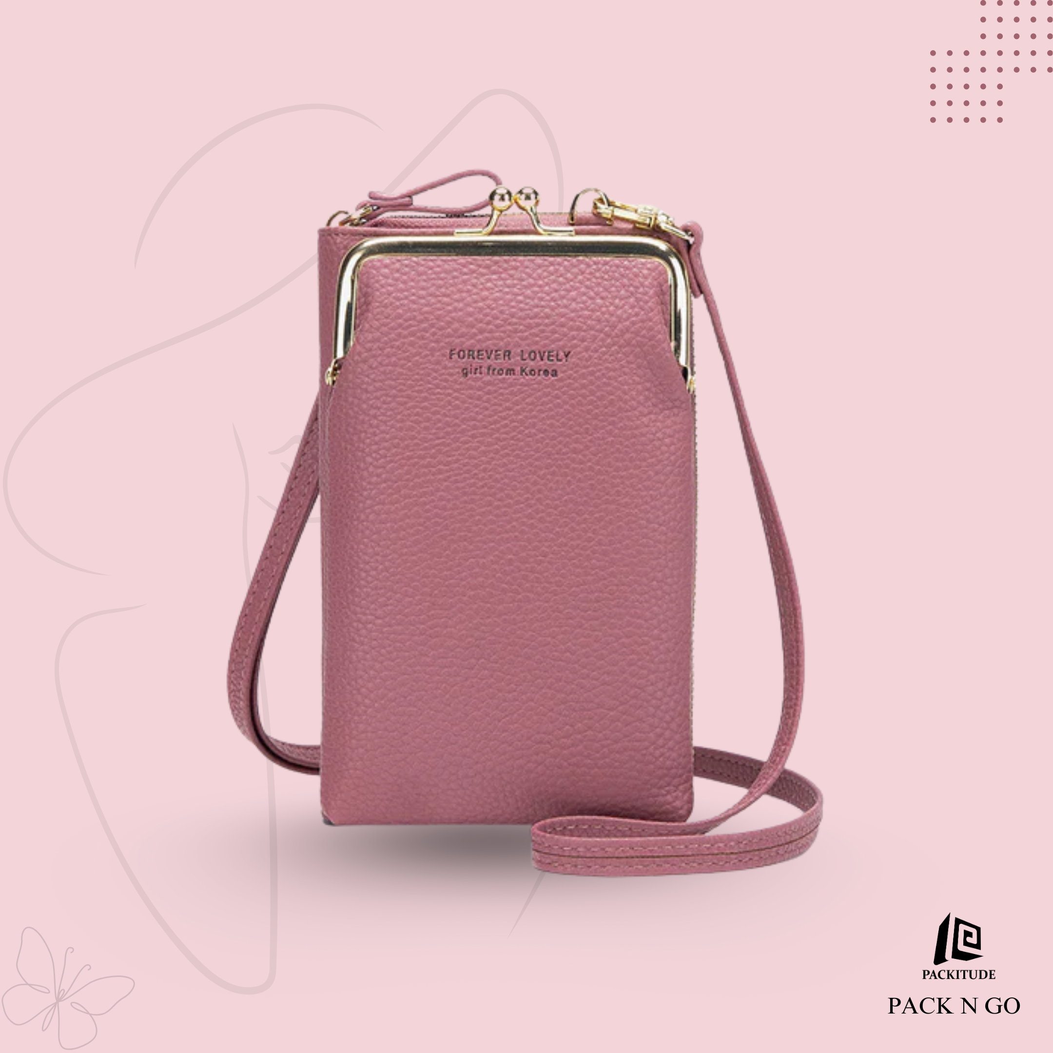 Korean Style Women's Side Mobile with Phone Holder