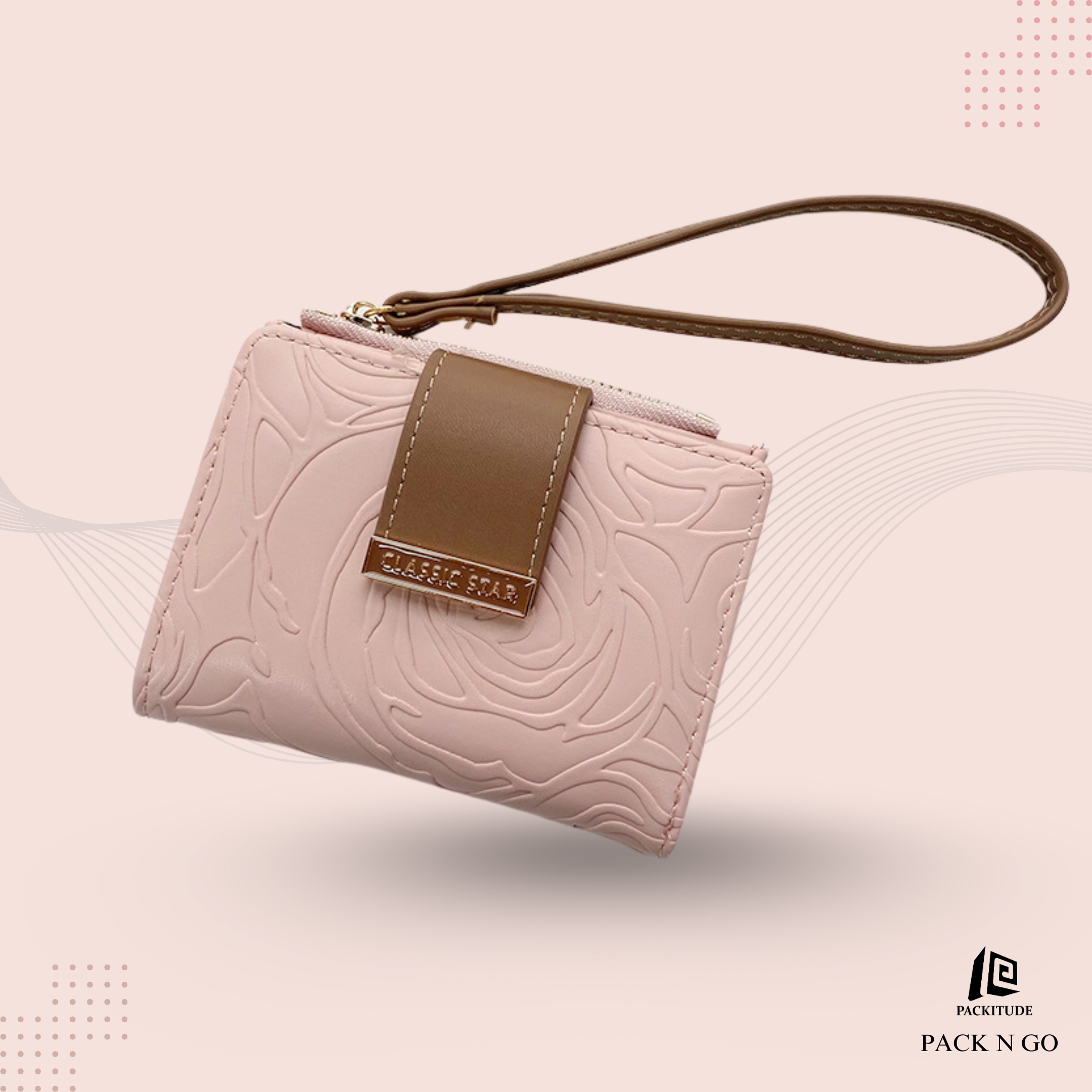 High-quality short zipper wallet for women