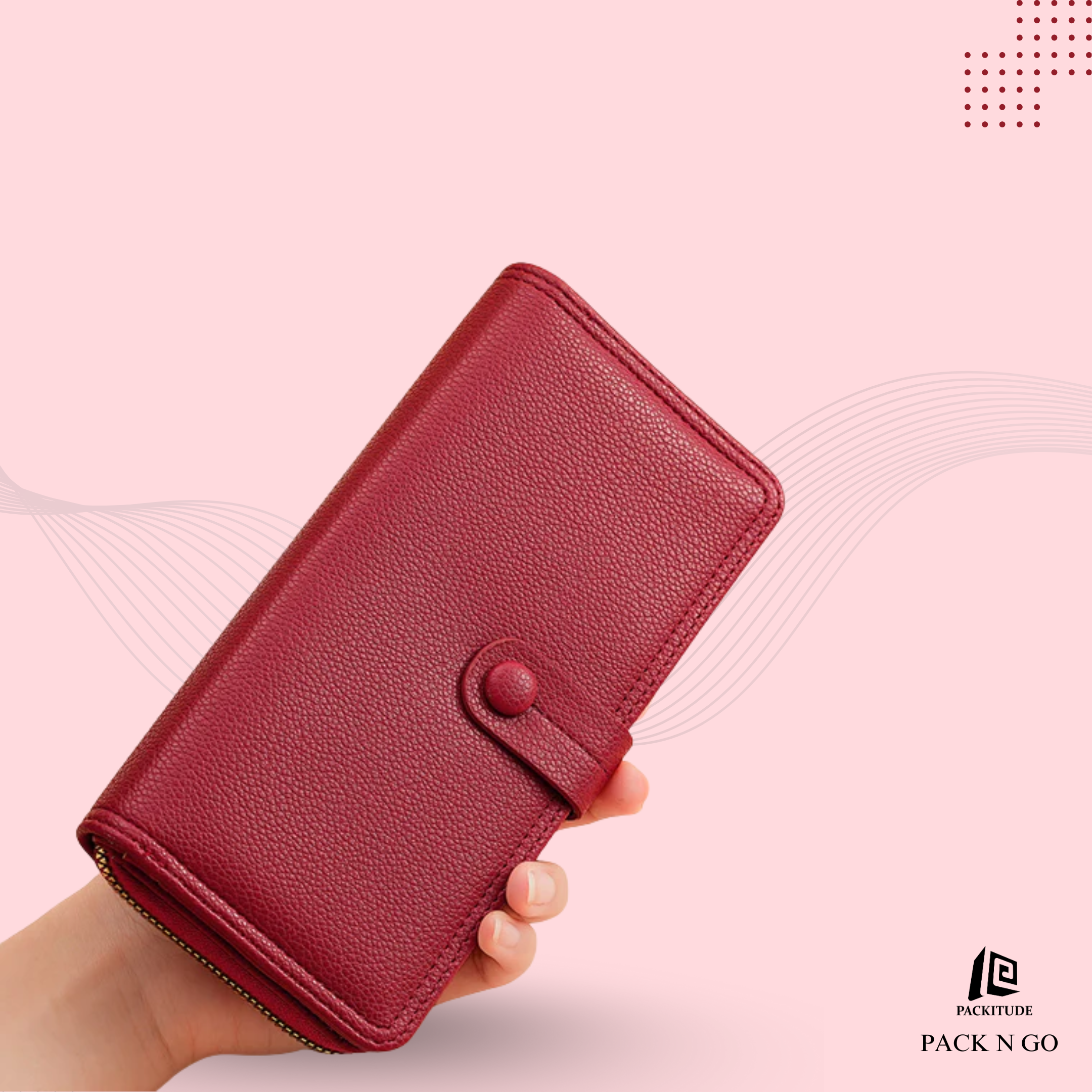 Multi Chambered Women's Long Buckle Wallet
