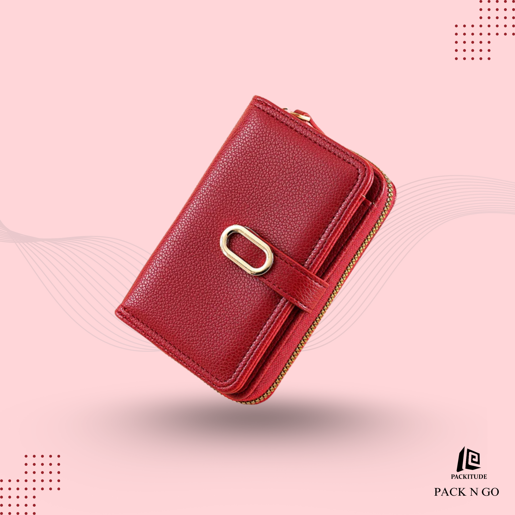 Multi Functional High End Buckle Wallet for Women