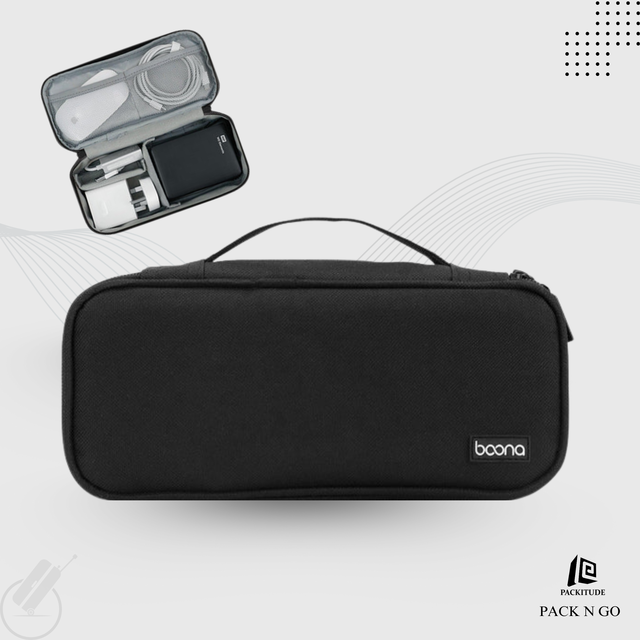 Baona Digital Accessories Organizer Storage Bag
