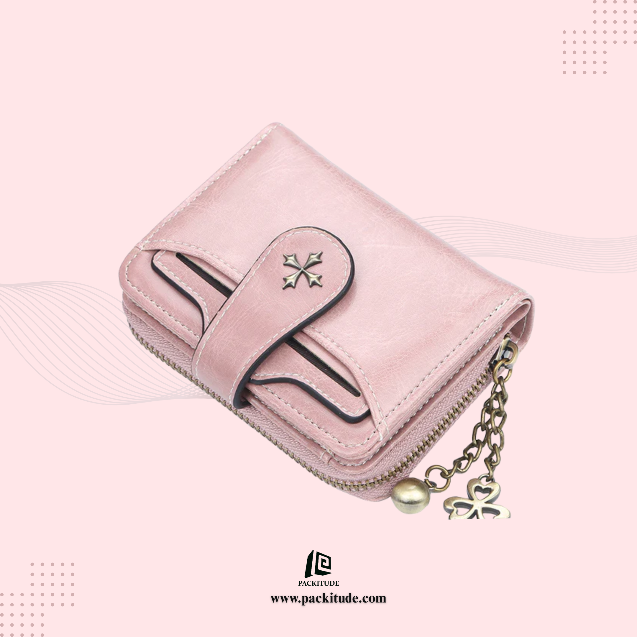 Premium Vertical Women's Wallet With Tassel Zipper