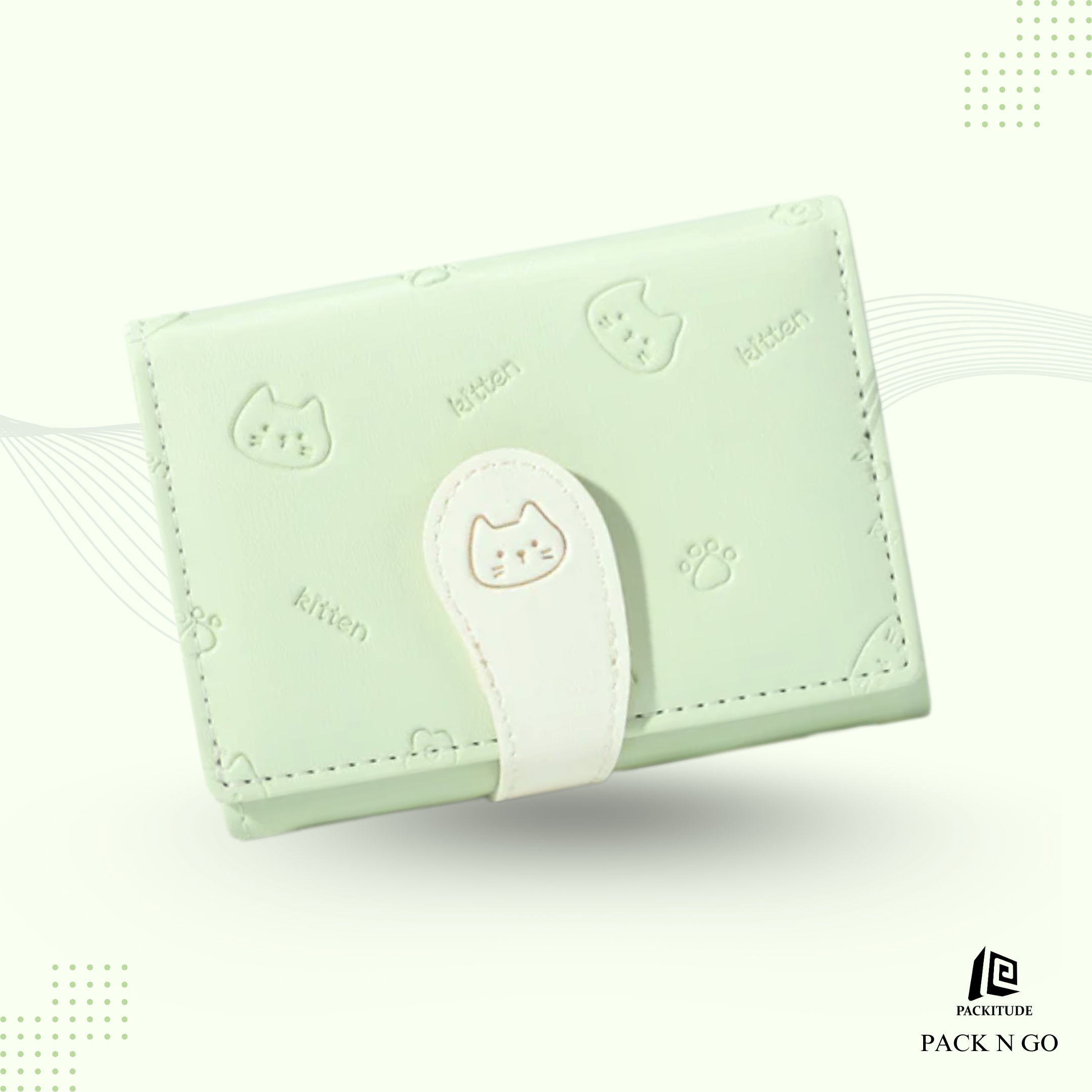 Cute Trifold Buckle Wallet for Girls