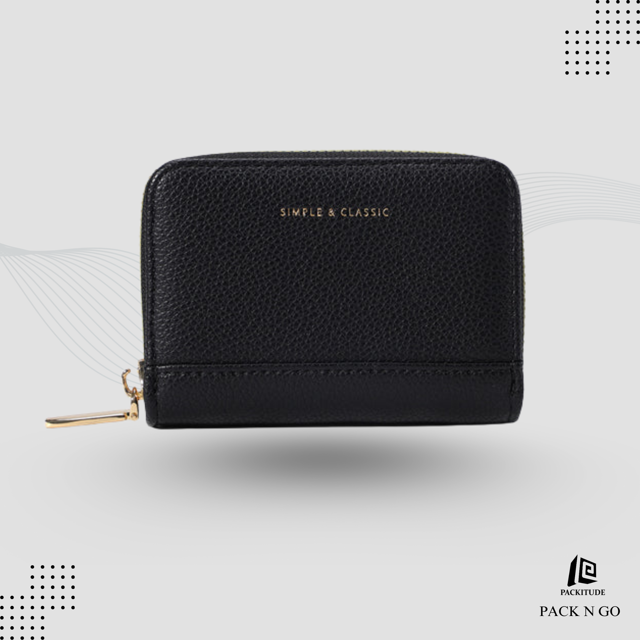 Compact Handy Wallet for Female with Zipper