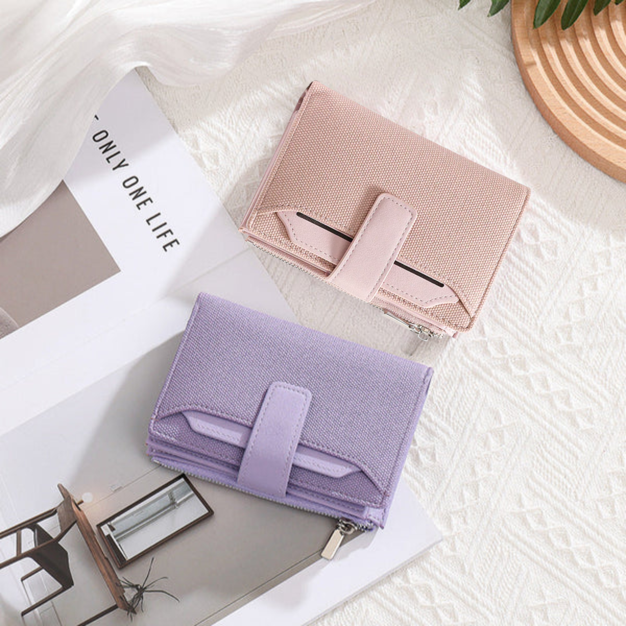 Canvas Pattern High End PU leather Women's Wallet