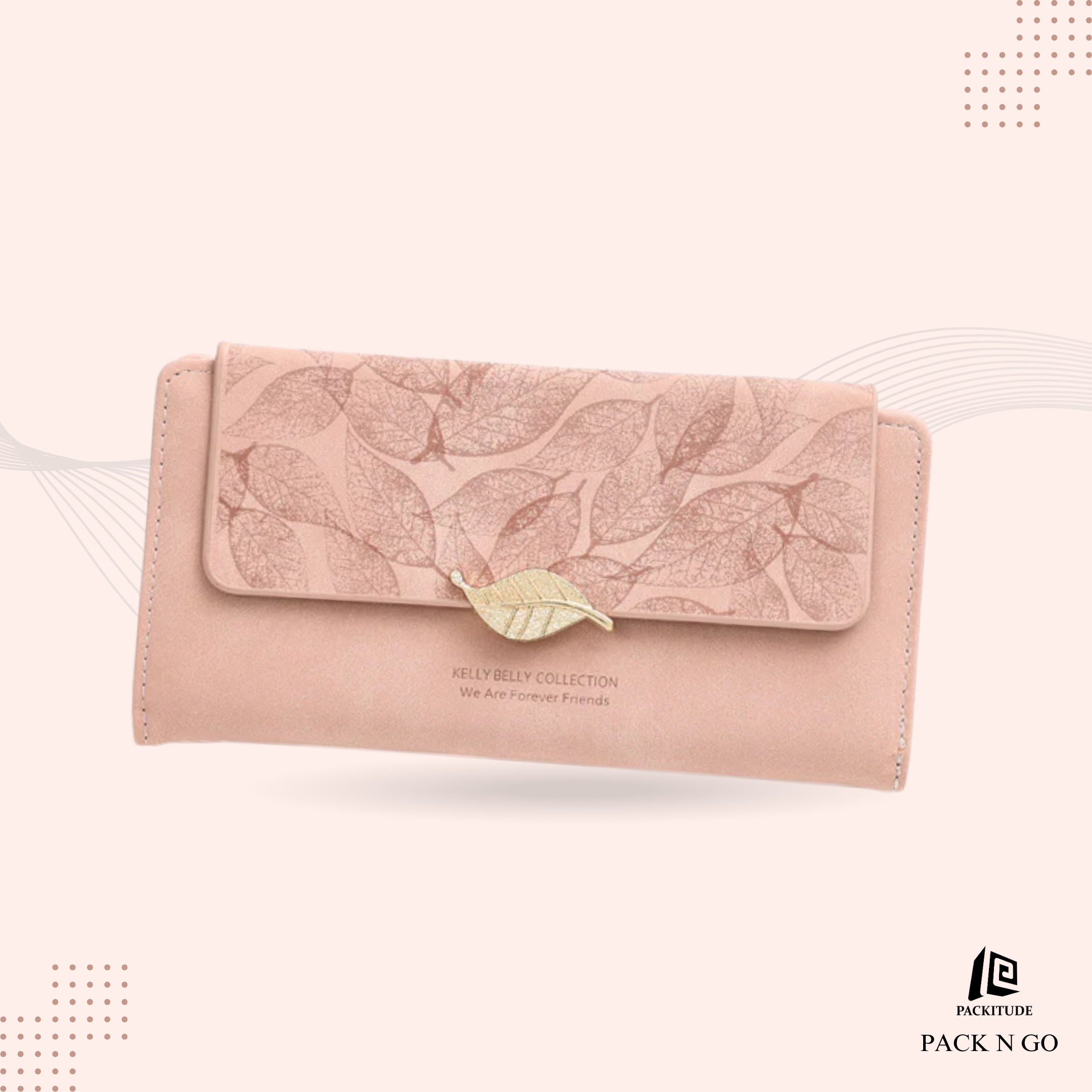Frosted Leaf Retro Women's Clutch Wallet